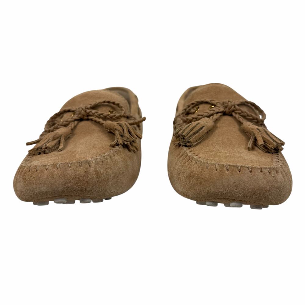 Cole Haan Gissella Suede Tassel Driving Loafer Tuscan Sand Tan Size 7B - Picture 5 of 12